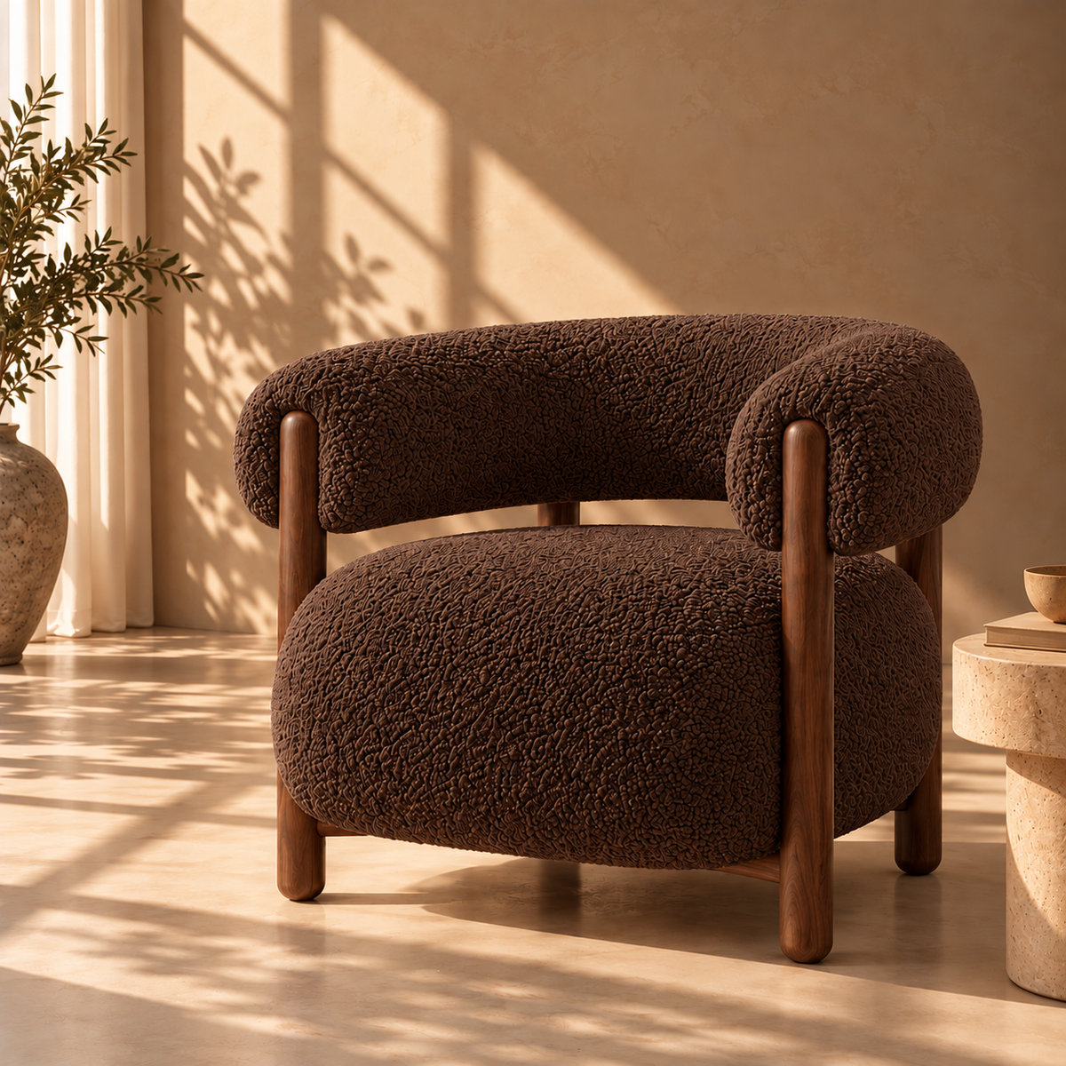 Modern Boucle Chair 
