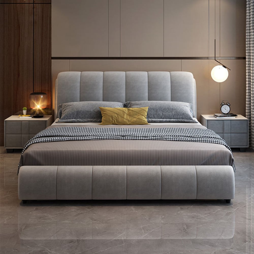 distinctive striped bed