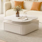 A table with a distinctive flower design