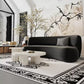 elegant curved sofa