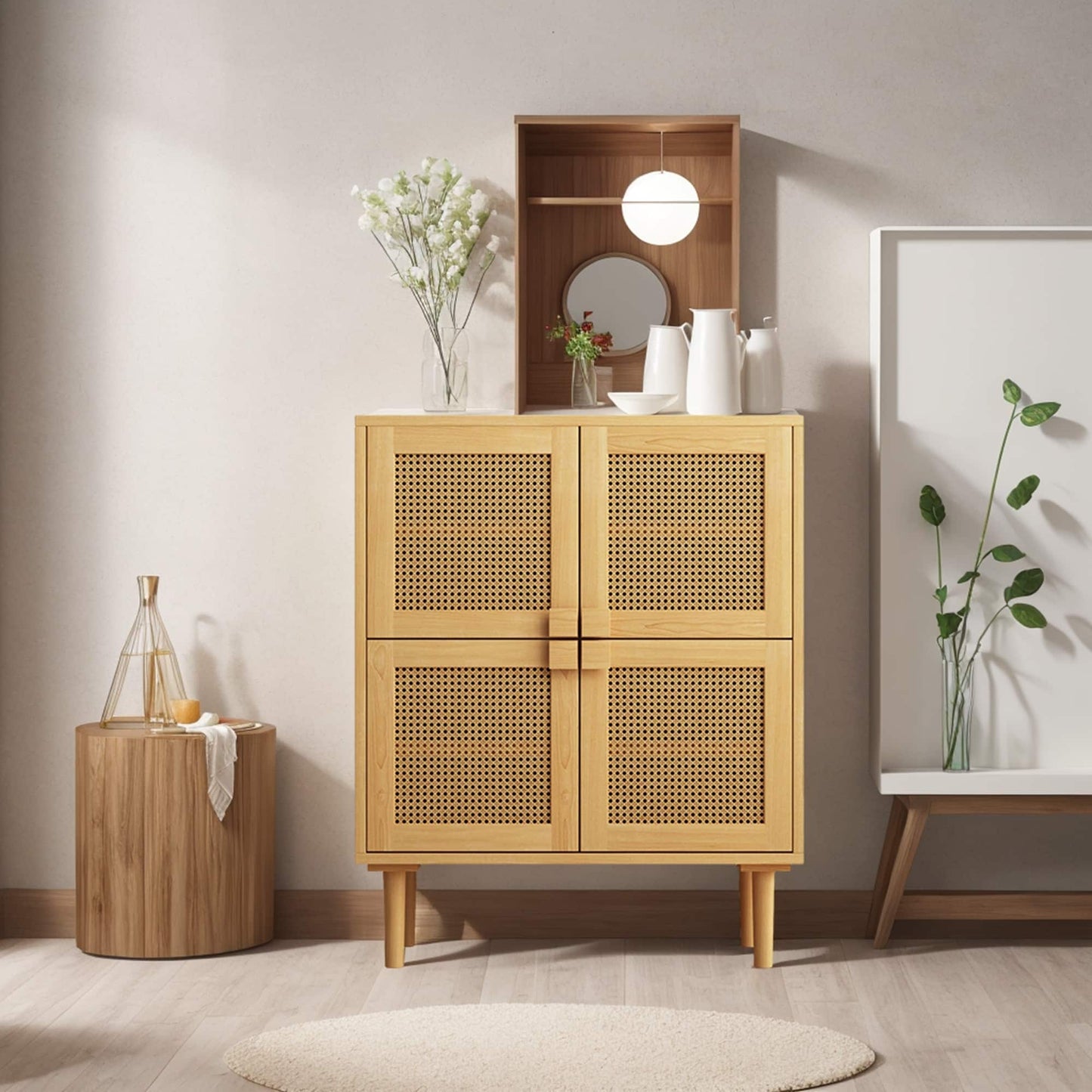 wooden shoe cabinet