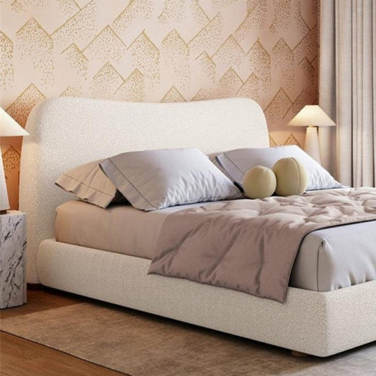 Simple off white bed