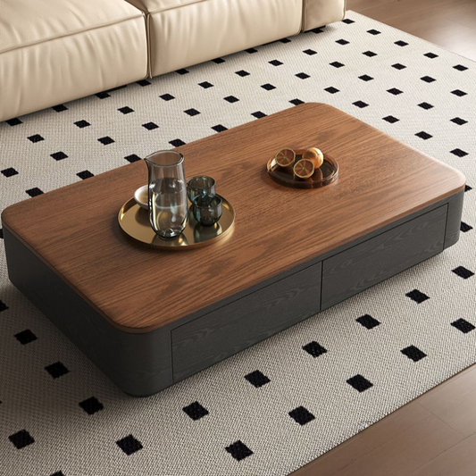 wooden coffee table