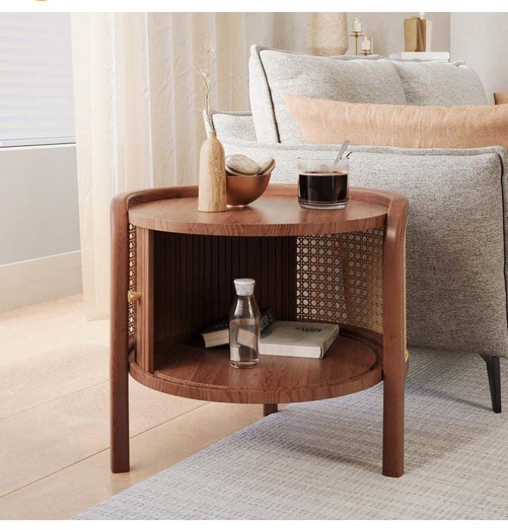 Scandinavian style round coffee table