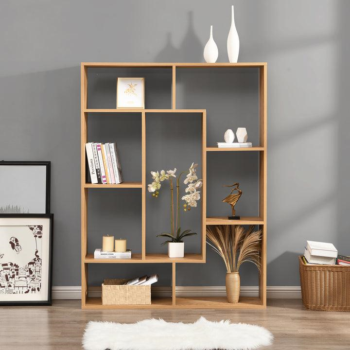 Modern wooden shelves