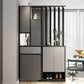 wall partition with cabinet