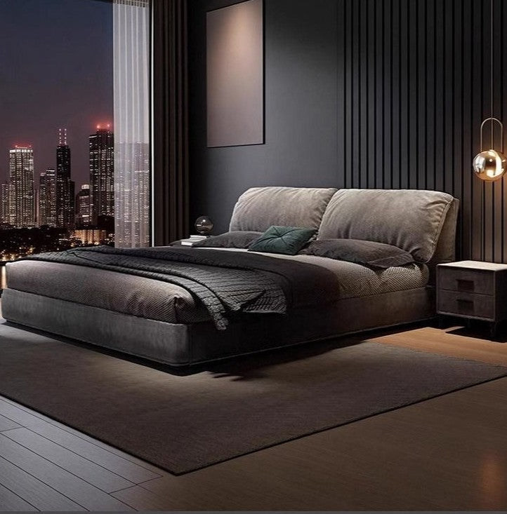 attractive double bed