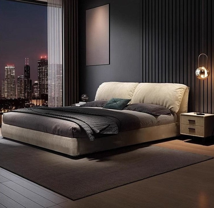 attractive double bed