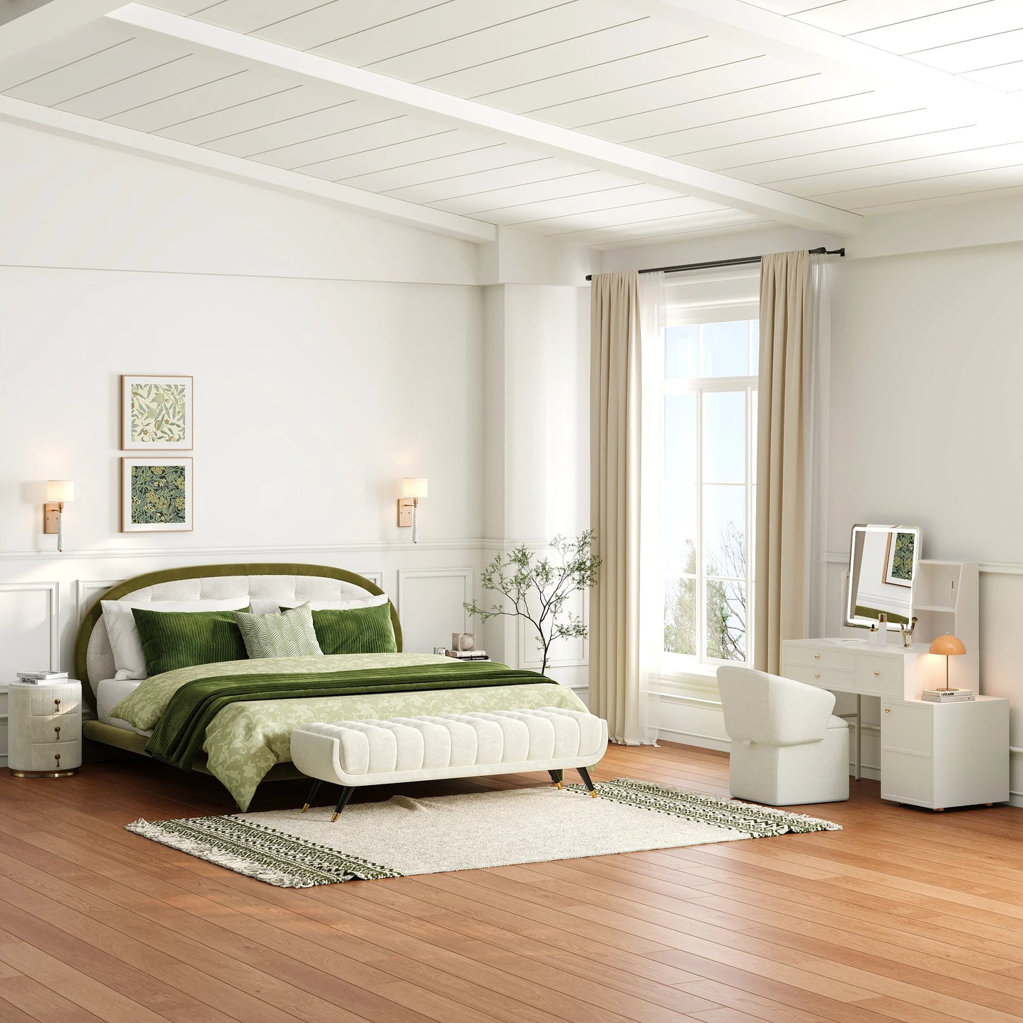 European style bed