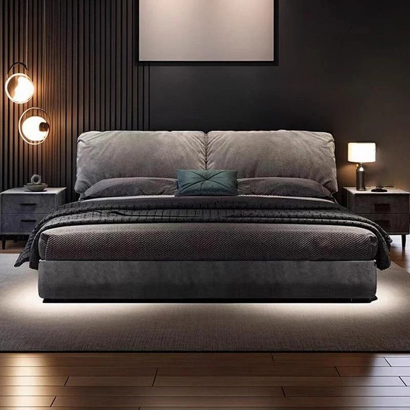 attractive double bed