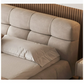 bed with luxurious fabric