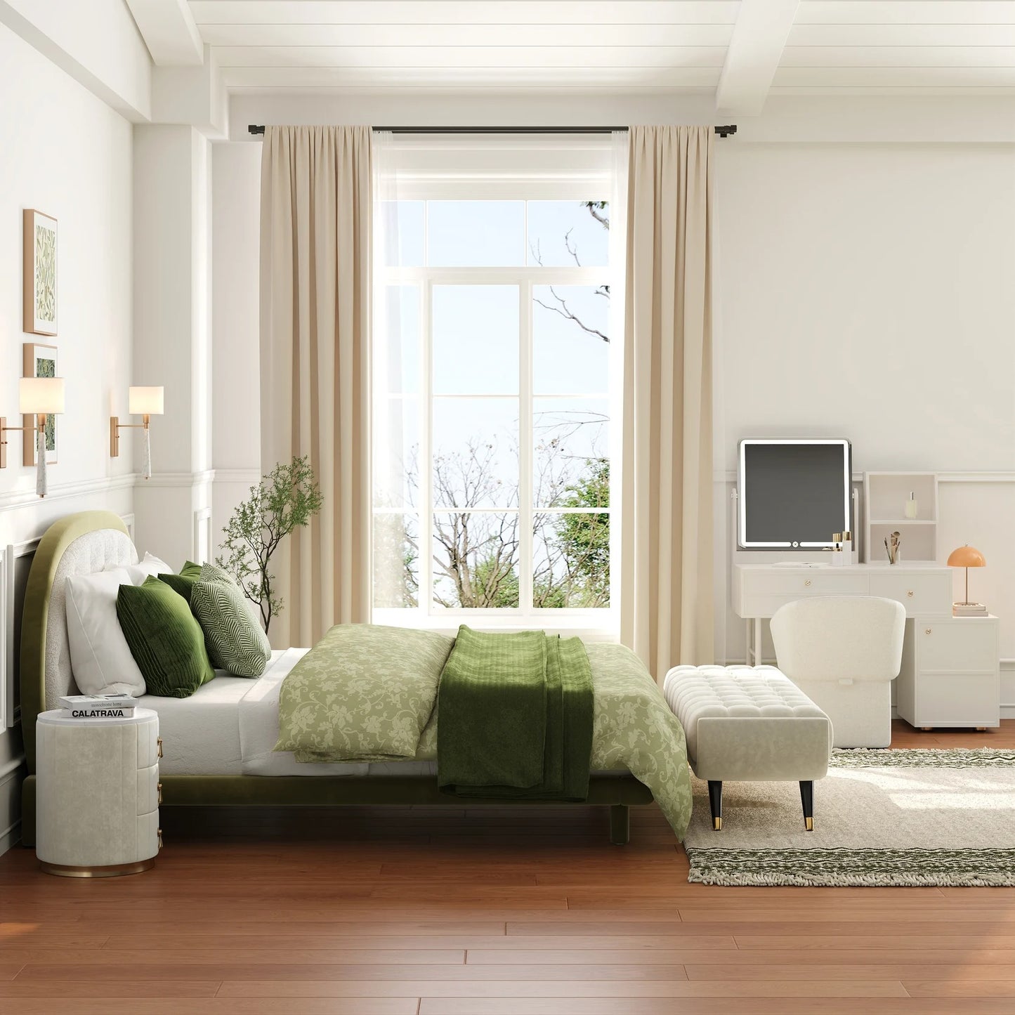 European style bed