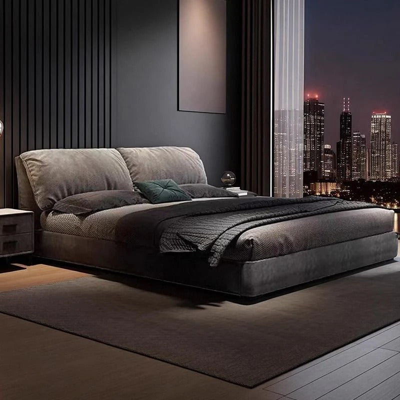 attractive double bed