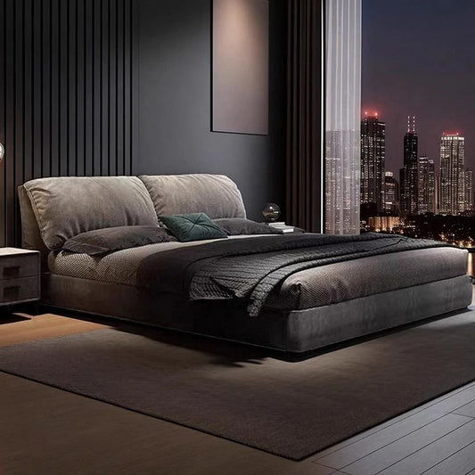 attractive double bed