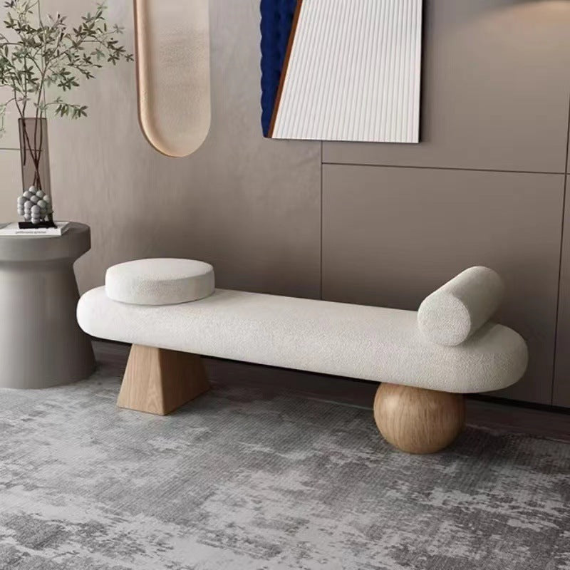 Modern white bench