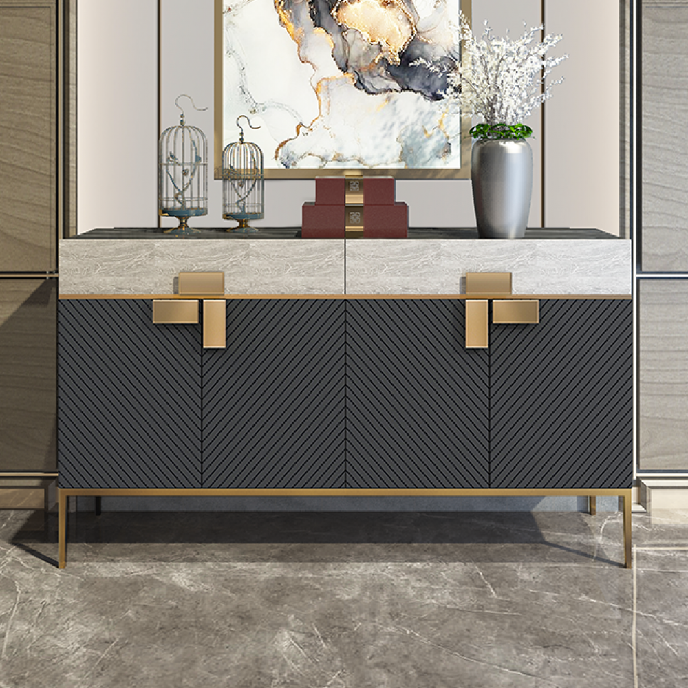 Modern gray buffet