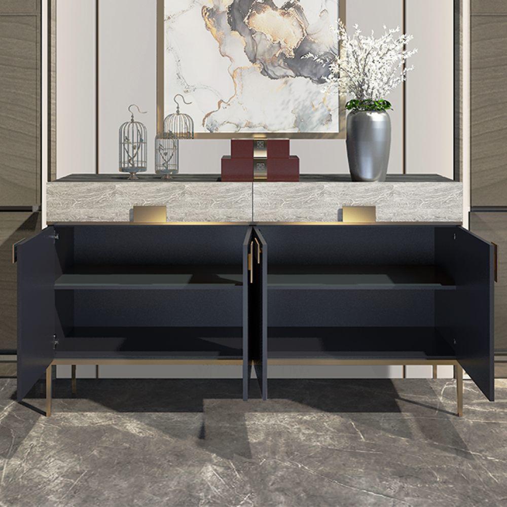 Modern gray buffet